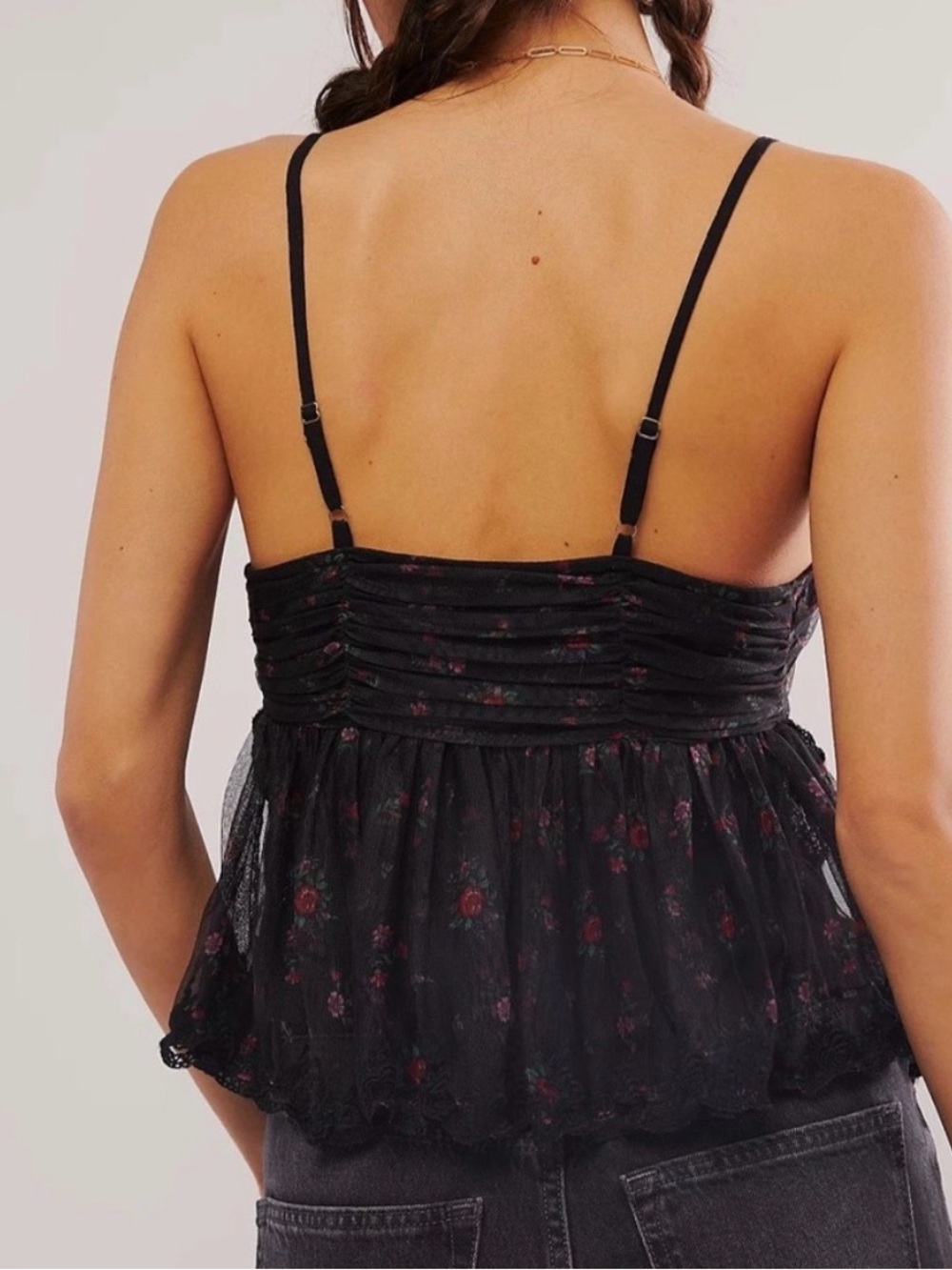 Free People Femme Fatale Floral Cami Tank Top - Picture 2 of 7